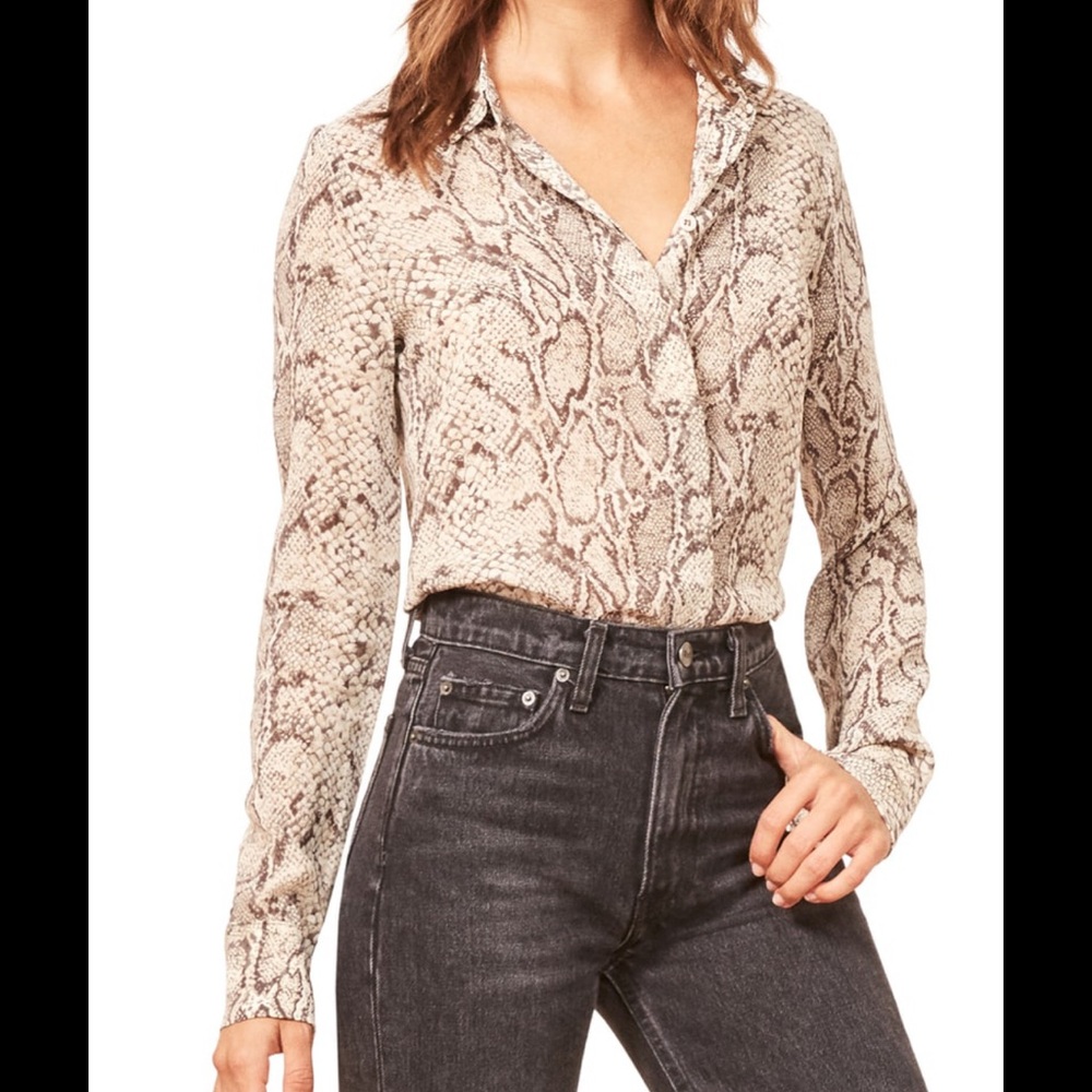 Reformation Violet Top (Python)
